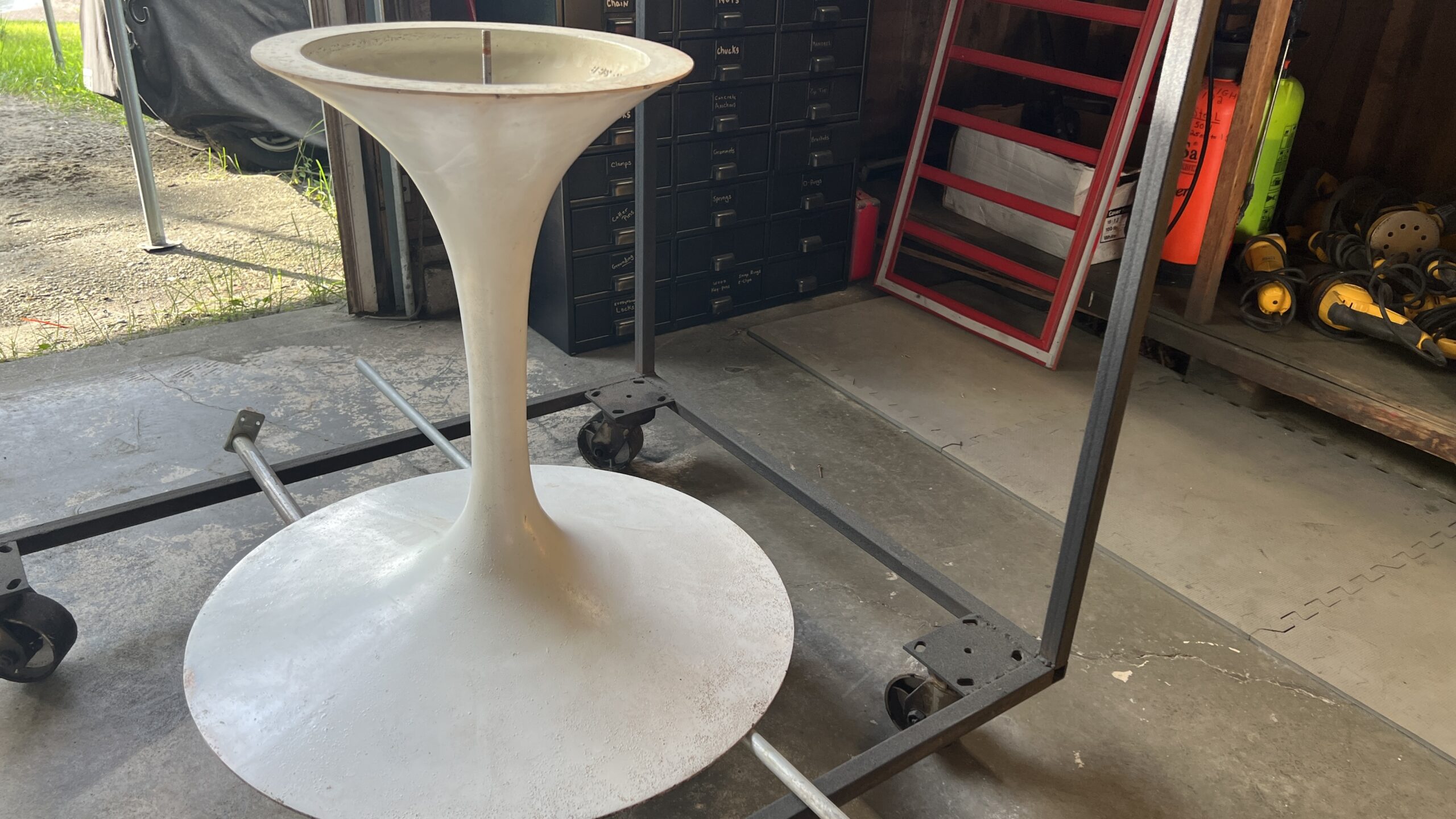 Water Fountain Base – Sandblasted and Powder Coated Finish Water fountain base sandblasted and powder coated by Green Mountain Mobile Sandblasting and Powder Coating with video link