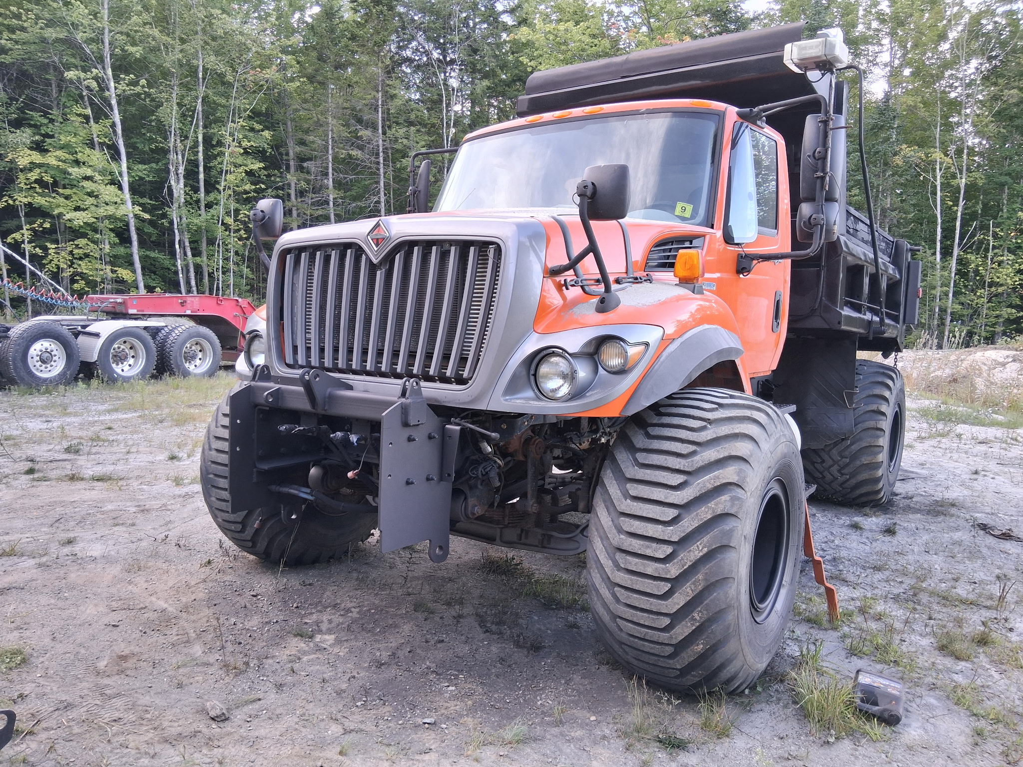 Old State Dump Truck Restoration – Complete Sandblasting & Rust Treatment Before during and after restoration of an old state dump truck with the dump bed frame and front plow attachments sandblasted and treated with XIONLABS