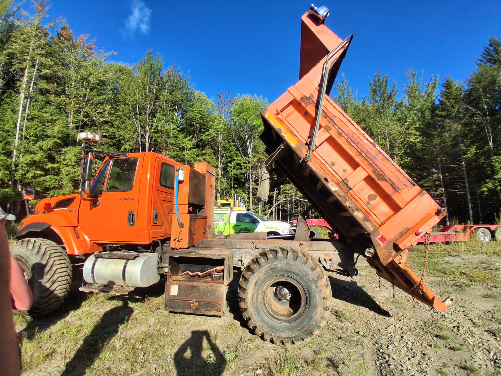 Old State Dump Truck Restoration – Complete Sandblasting & Rust Treatment Before during and after restoration of an old state dump truck with the dump bed frame and front plow attachments sandblasted and treated with XIONLABS