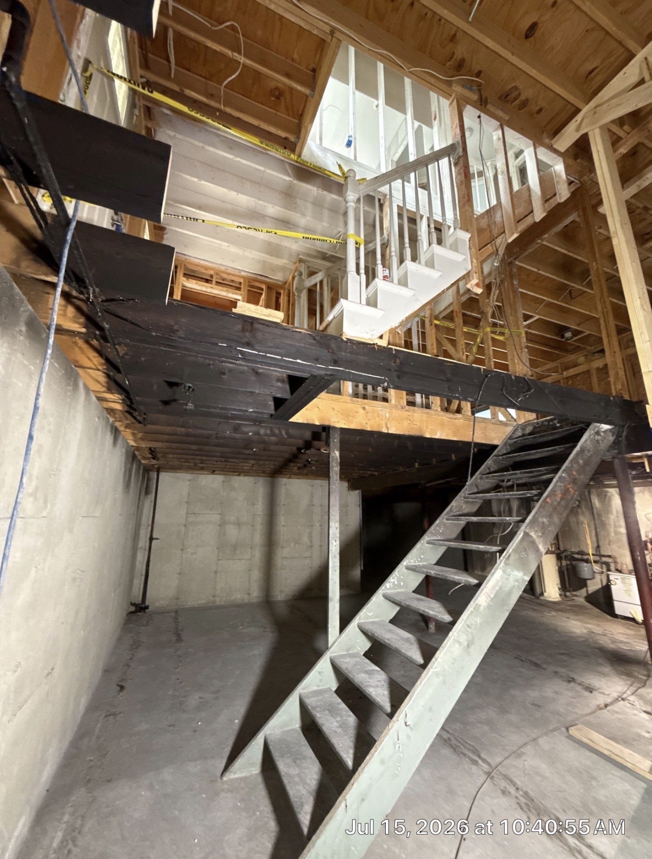 Fire Damage Restoration – Before & After Sandblasting Burned home before and after sandblasting restoration by Green Mountain Sandblasting and Powder Coating LLC for Phase Two Construction