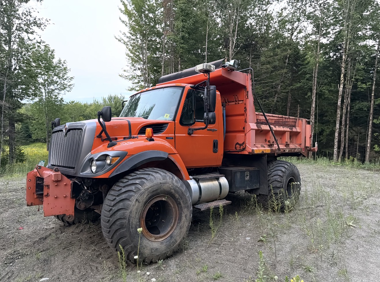 Old State Dump Truck Restoration – Complete Sandblasting & Rust Treatment Before during and after restoration of an old state dump truck with the dump bed frame and front plow attachments sandblasted and treated with XIONLABS